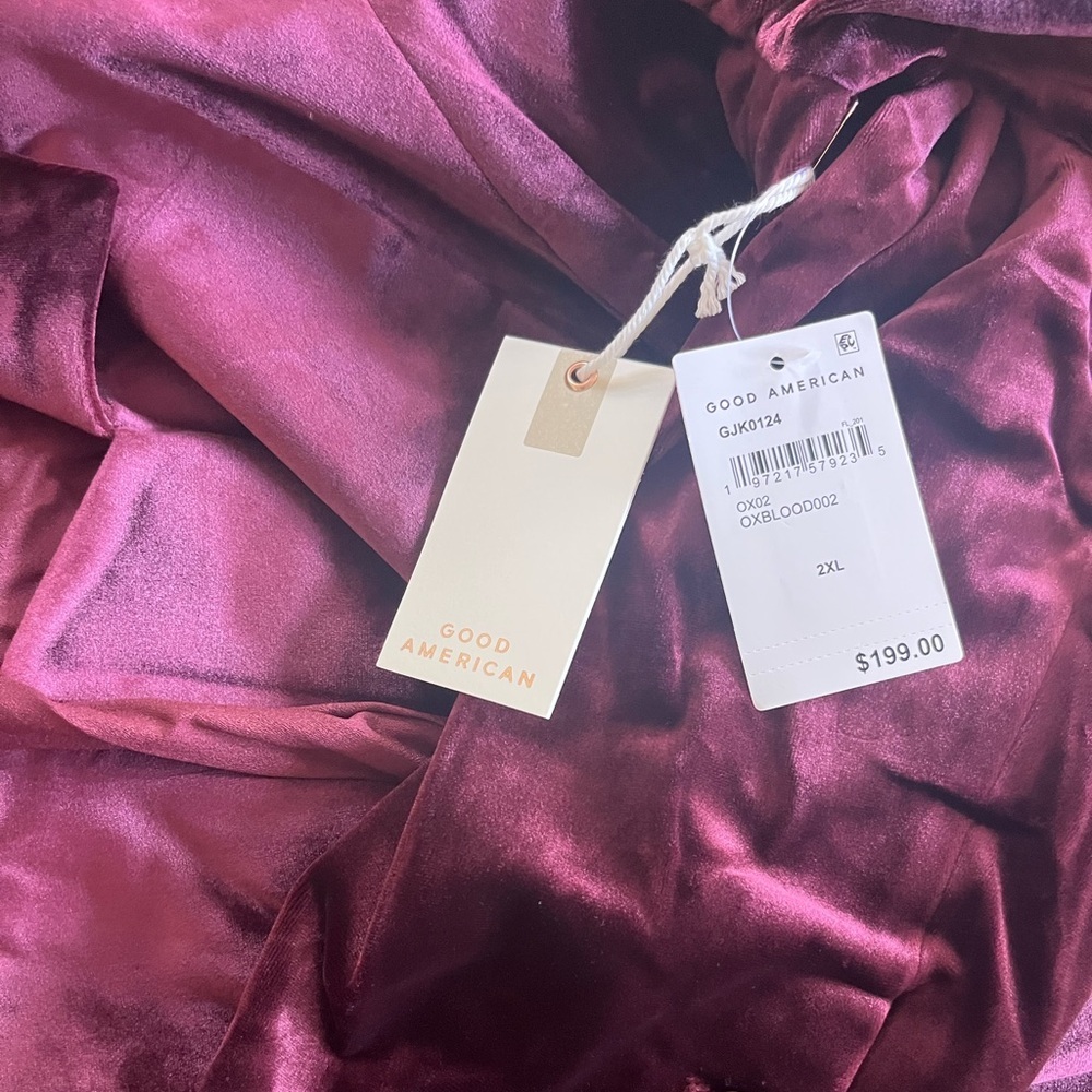 NWT Good American Velvet Exec Blazer Dress Plus Size​ - Picture 8 of 8